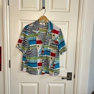 Nautical short sleeve shirt